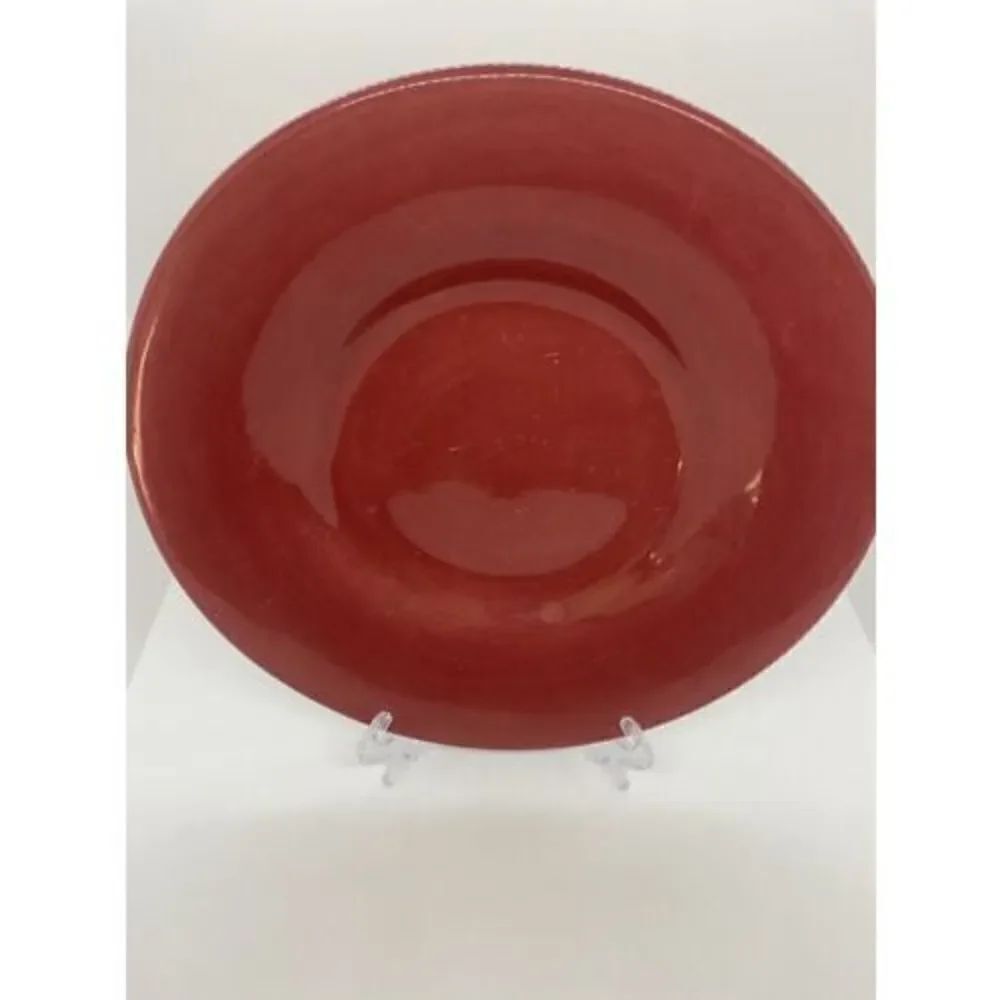 Pottery Barn SAUSALITO Merlot Red Salad Plates 10”